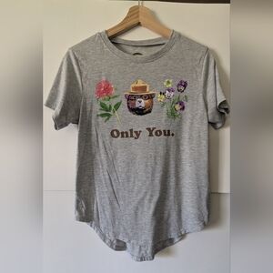 Last Call⭐Smokey The Bear Medium/Juniors 5/7 Gray T-shirt Short Sleeve